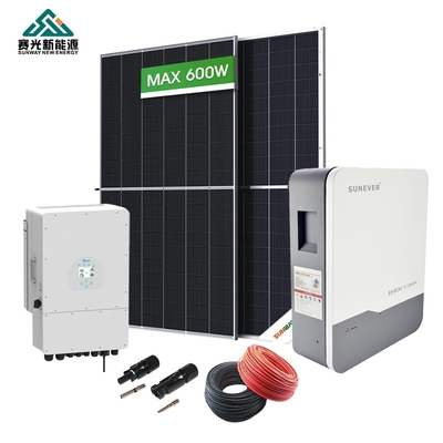 10kWの家庭用太陽光発電システム 10000wの太陽光パネルキットと貯蔵庫が含まれています