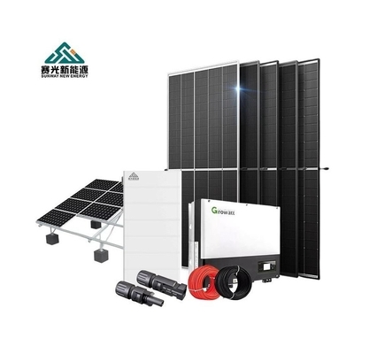 10kWの負荷電力と単結晶シリコンパネルを持つ家庭太陽光発電システム