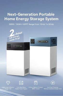 オールインワンソーラーエネルギーシステム 1004.8Wh 500W – デュアル充電モード & 屋内・屋外対応のリチウムイオンESS