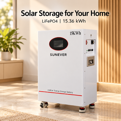 SUNEVER TD-15 家庭用バックアップ用15kWhソーラーバッテリー 51.2V 300Ah LiFePO4 フロアスタンディング