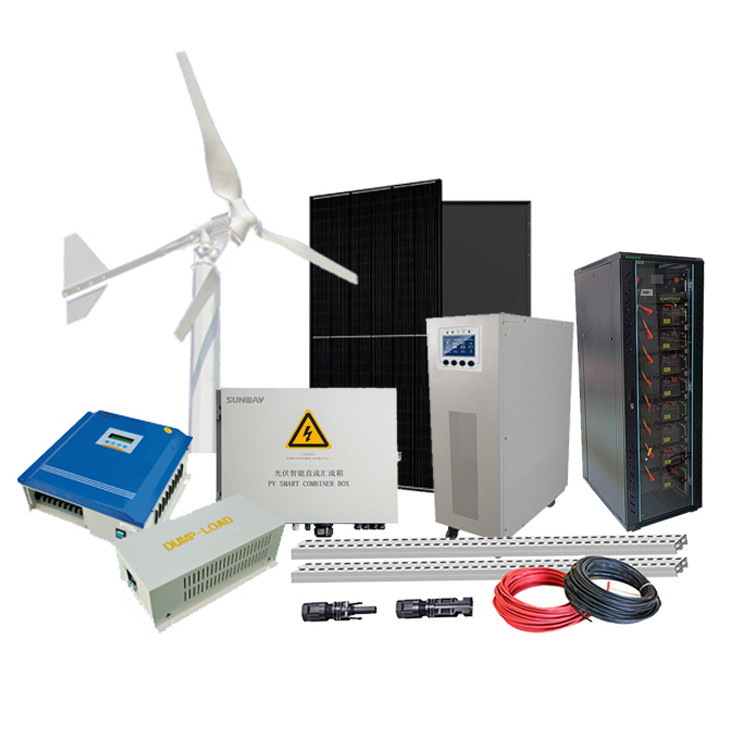 ホーム オフグリッドハイブリッド電力システム 風 太陽ハイブリッドコントローラ 3KW 風力タービン発電機