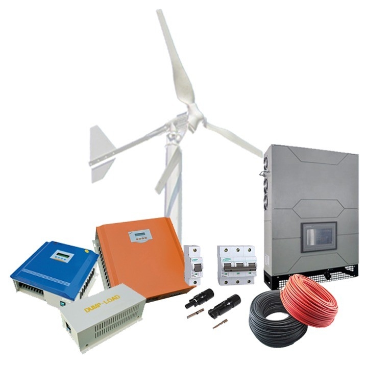 3相出力 10kWのオフグリッド風力太陽光ハイブリッド発電システム用風力発電機