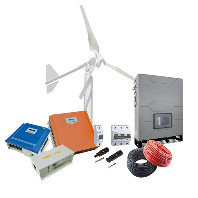 フレンズポール接続 10Kw 風力発電機 ネットワーク上 風力太陽光ハイブリッド発電システム