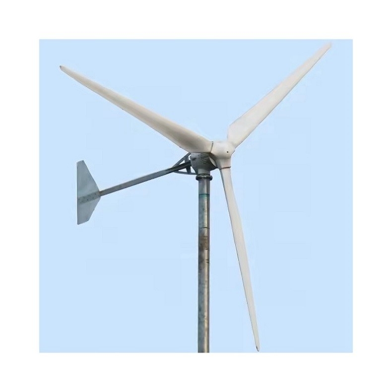 3KW/5KW/10KWの水平風力タービン,オフグリッドの風力太陽光ハイブリッド発電システム