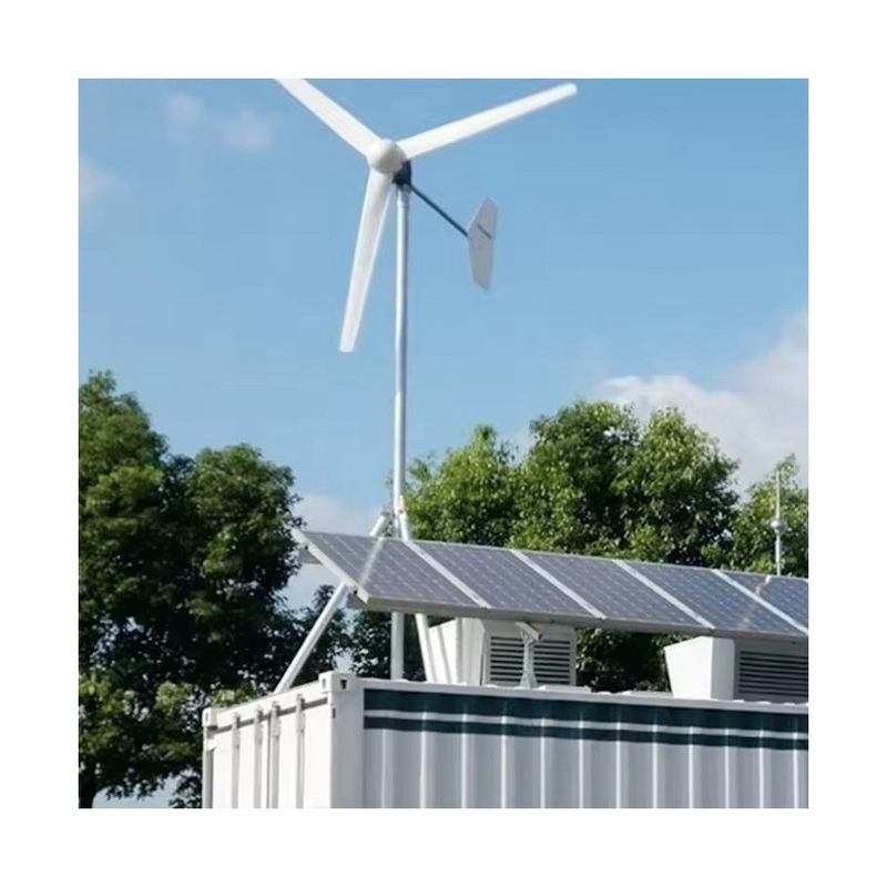 ジェル電池と50Hz出力周波数を持つハイブリッド風力発電機システム