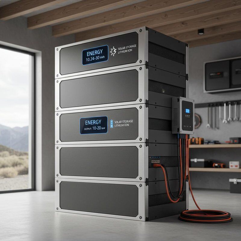 エネルギー 10.24kWh〜30kWh 太陽光貯蔵電池 リチウムイオン出力電源範囲 10〜20KWh オフグリッド電源貯蔵システム