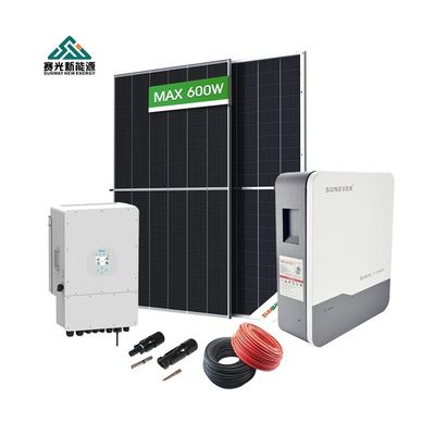 家庭用ハイブリッド太陽光パネルシステム 5kw 6kw 8kw 10kw 12kw