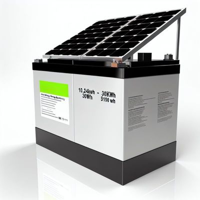太陽エネルギー貯蔵装置 10.24kWh-30kwh エネルギーと高容量貯蔵のための名目エネルギー容量 5100Wh